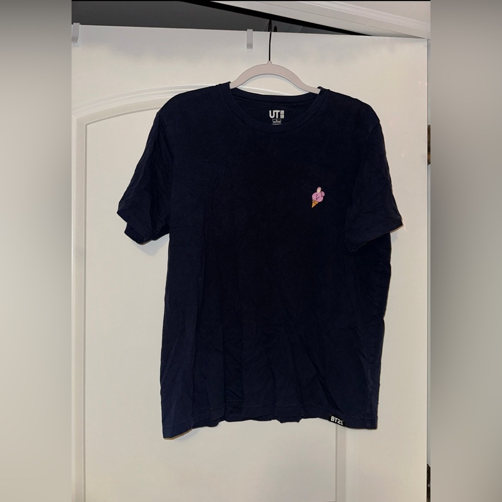 BTS BT21 Uniqlo Tshirt Cooky Ice Cream Shirt